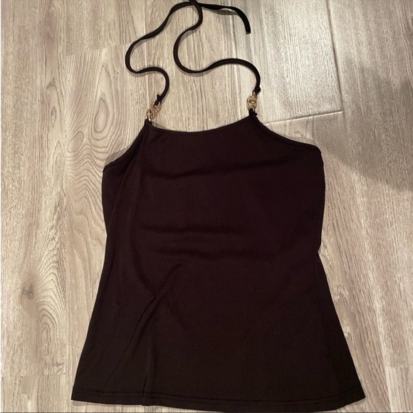 Le Chateau plaid skirt and black gem stone sandals, with 3 tops to match - Picture 11 of 16